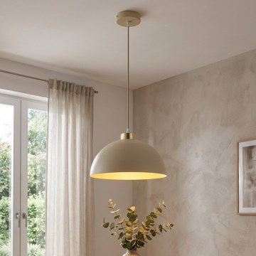 Brilagi - Suspension sur câble MOON 1xE27/60W/230V Ø 30 cm beige/doré