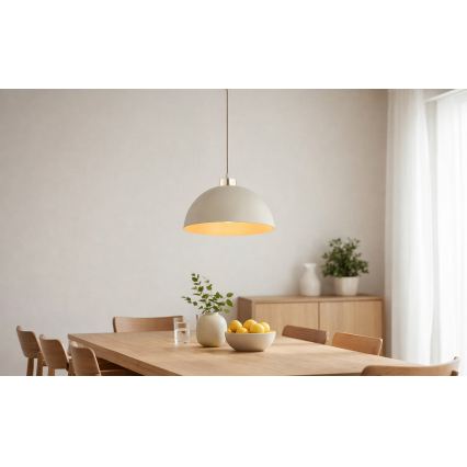 Brilagi - Suspension sur câble MOON 1xE27/60W/230V Ø 30 cm beige/doré