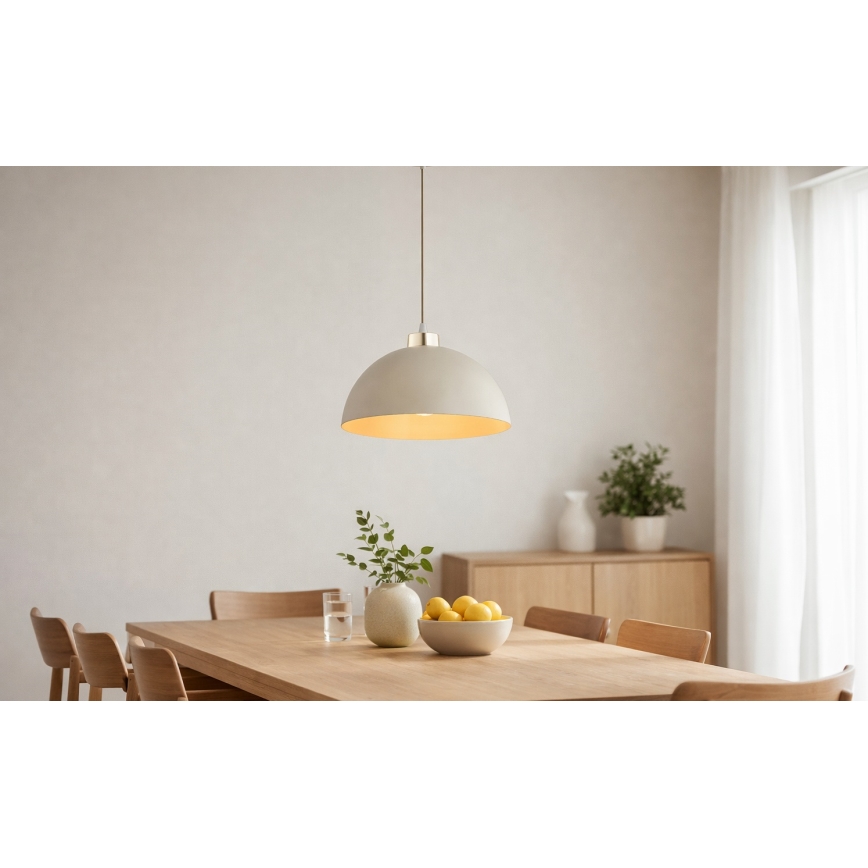 Brilagi - Suspension sur câble MOON 1xE27/60W/230V Ø 30 cm beige/doré