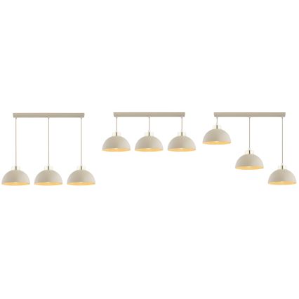 Brilagi - Suspension sur câble MOON 3xE27/60W/230V beige/doré