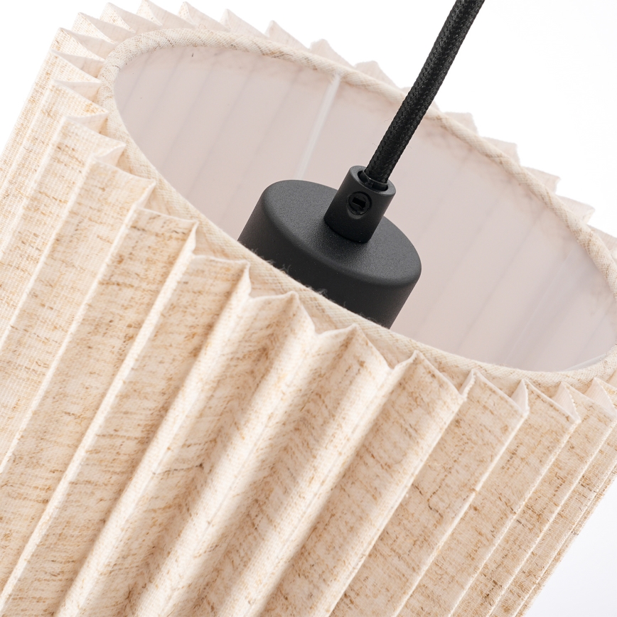 Brilagi - Suspension sur câble NORDIC WAVE 4xE27/15W/230V lin/noir
