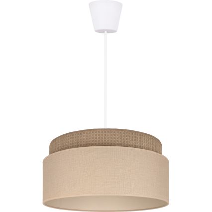 Brilagi - Suspension sur câble PADOVA 1xE27/60W/230V Ø 40 cm beige