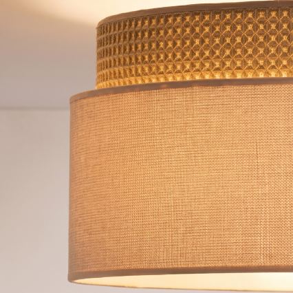 Brilagi - Suspension sur câble PADOVA 1xE27/60W/230V Ø 40 cm beige