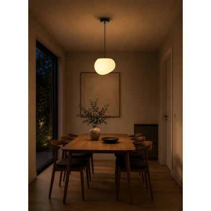 BRILAGI - Suspension sur câble PEBBLES 1xE27/40W/230V Ø 20 cm noire