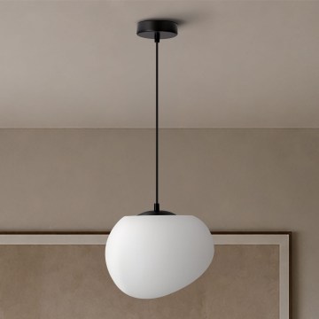 BRILAGI - Suspension sur câble PEBBLES 1xE27/40W/230V Ø 25 cm noire