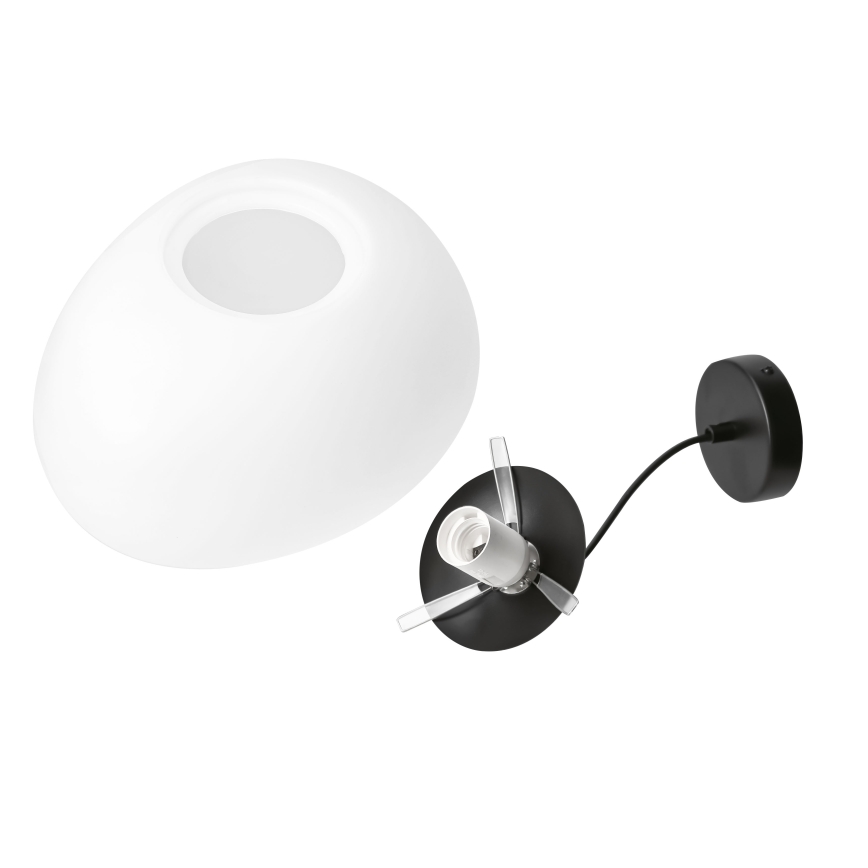 BRILAGI - Suspension sur câble PEBBLES 1xE27/40W/230V Ø 25 cm noire