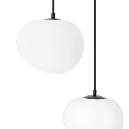 BRILAGI - Suspension sur câble PEBBLES 3xE27/40W/230V noire