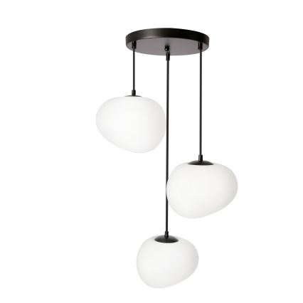 BRILAGI - Suspension sur câble PEBBLES 3xE27/40W/230V Ø 42 cm noire