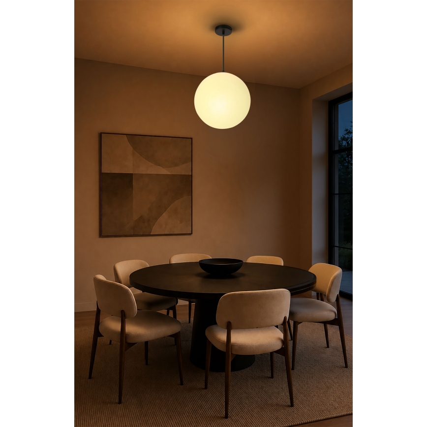 BRILAGI - Suspension sur câble POLOS 1xE27/40W/230V Ø 30 cm noire