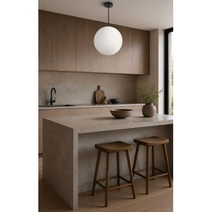 BRILAGI - Suspension sur câble POLOS 1xE27/40W/230V Ø 30 cm noire