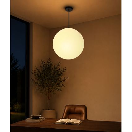 BRILAGI - Suspension sur câble POLOS 1xE27/40W/230V Ø 40 cm noir