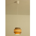 Brilagi - Suspension sur câble RESNA, 1x E27, 60W, 230V, Ø 20 cm, marron/beige