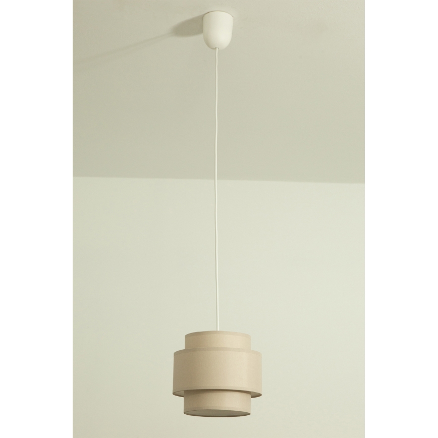 Brilagi - Suspension sur câble RESNA 1xE27/60W/230V Ø 20 cm beige