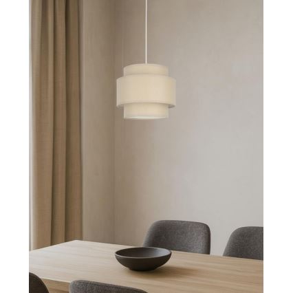 Brilagi - Suspension sur câble RESNA 1xE27/60W/230V Ø 20 cm beige