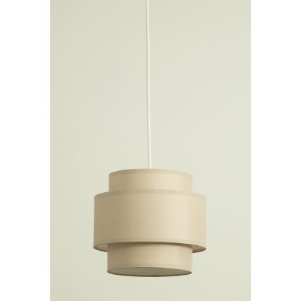 Brilagi - Suspension sur câble RESNA 1xE27/60W/230V Ø 20 cm beige