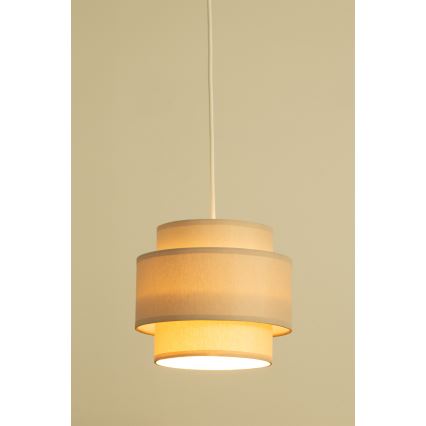Brilagi - Suspension sur câble RESNA 1xE27/60W/230V Ø 20 cm beige