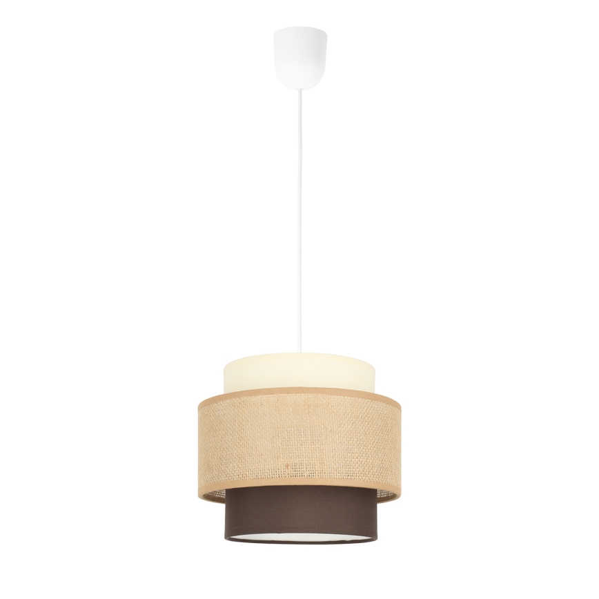 Brilagi - Suspension sur câble RESNA 1xE27/60W/230V Ø 20 cm beige/noir