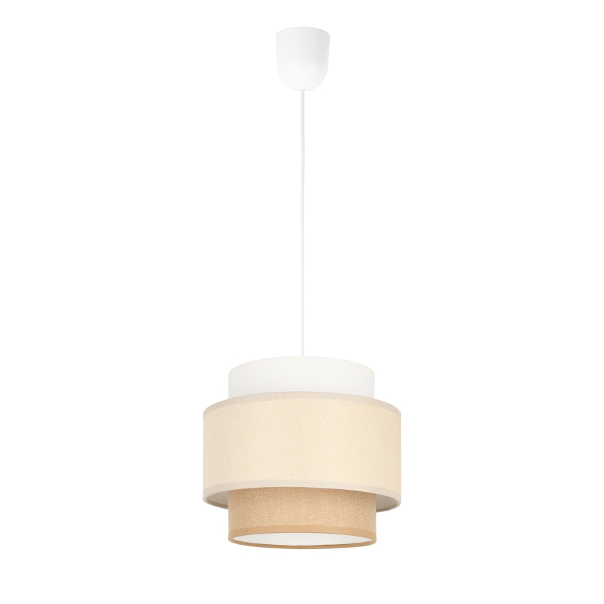 Brilagi - Suspension sur câble RESNA 1xE27/60W/230V Ø 20 cm crème/beige