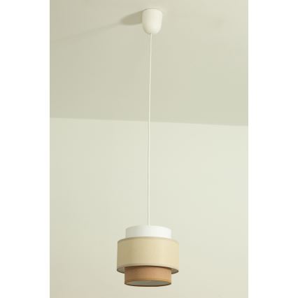 Brilagi - Suspension sur câble RESNA 1xE27/60W/230V Ø 20 cm crème/beige