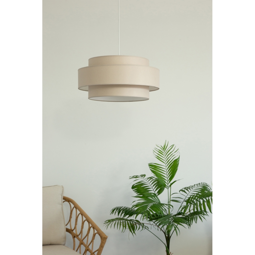 Brilagi - Suspension sur câble RESNA 1xE27/60W/230V Ø 40 cm beige
