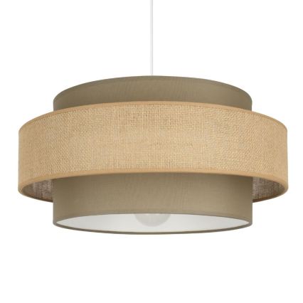 Brilagi - Suspension sur câble RESNA 1xE27/60W/230V Ø 40 cm marron/beige