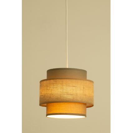 Brilagi - Suspension sur câble RESNA 2xE27/60W/230V Ø 30 cm brun/beige