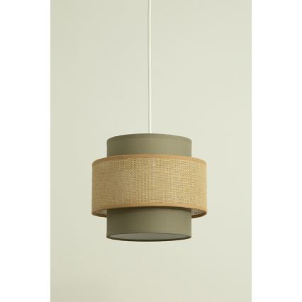 Brilagi - Suspension sur câble RESNA 2xE27/60W/230V Ø 30 cm brun/beige
