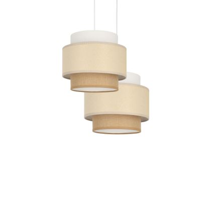 Brilagi - Suspension sur câble RESNA 2xE27/60W/230V Ø 30 cm crème/beige