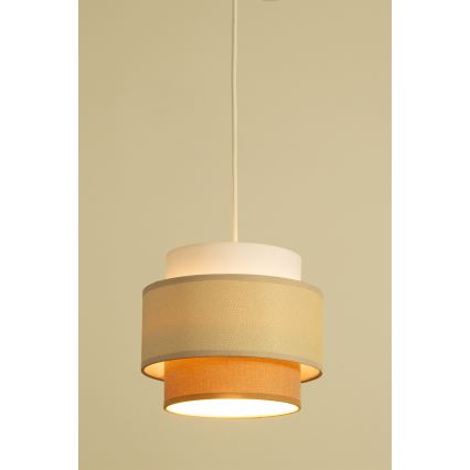 Brilagi - Suspension sur câble RESNA 2xE27/60W/230V Ø 30 cm crème/beige