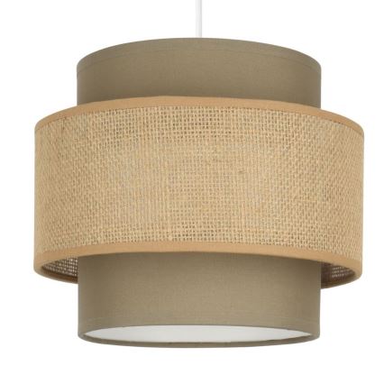 Brilagi - Suspension sur câble RESNA 3xE27/60W/230V, Ø 45 cm, marron/beige