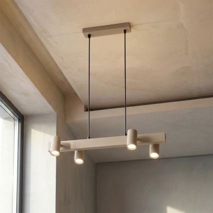 Brilagi - Suspension sur câble SELE 4xGU10/30W/230V beige