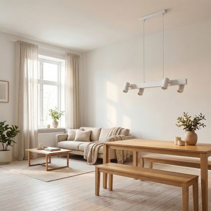 Brilagi - Suspension sur câble SELE 4xGU10/30W/230V blanc