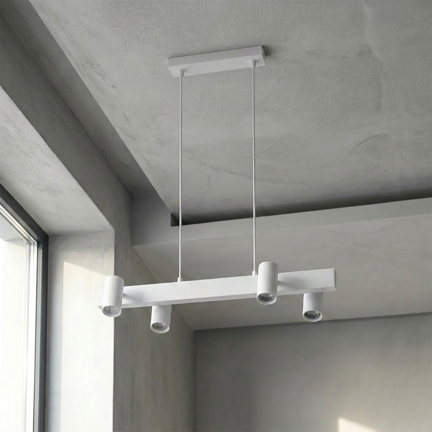 Brilagi - Suspension sur câble SELE 4xGU10/30W/230V blanc