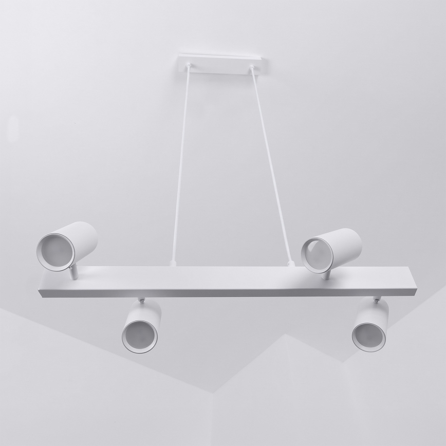 Brilagi - Suspension sur câble SELE 4xGU10/30W/230V blanc