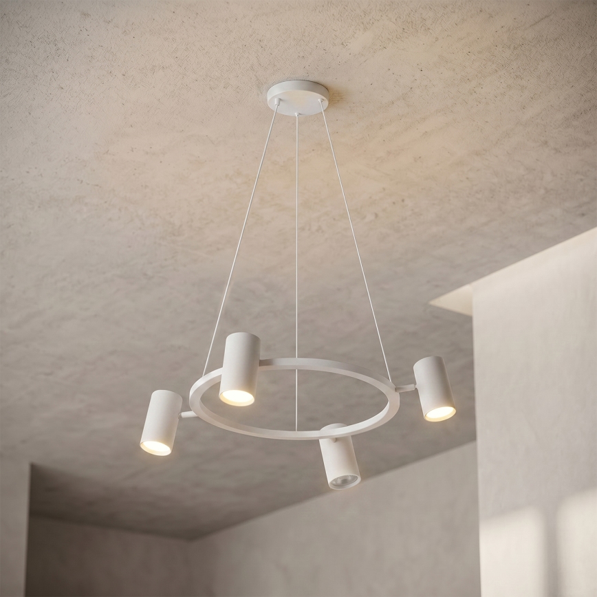 Brilagi - Suspension sur câble SELE 4xGU10/30W/230V blanche