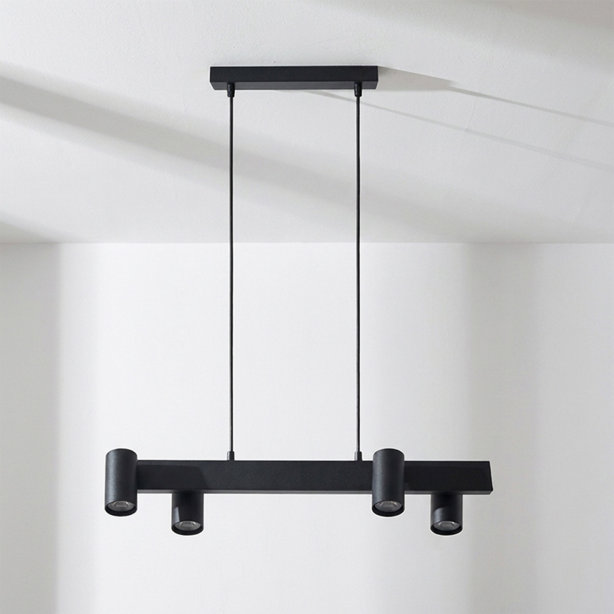 Brilagi - Suspension sur câble SELE 4xGU10/30W/230V noir
