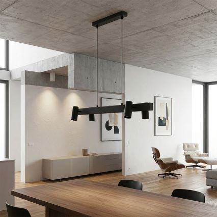 Brilagi - Suspension sur câble SELE 4xGU10/30W/230V noir