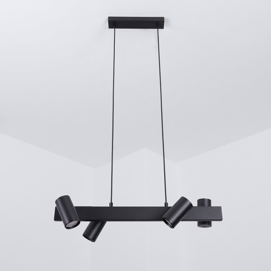 Brilagi - Suspension sur câble SELE 4xGU10/30W/230V noir