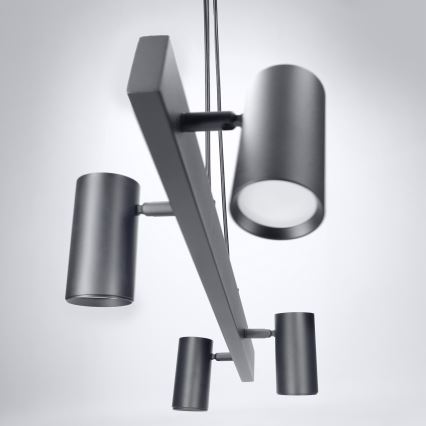 Brilagi - Suspension sur câble SELE 4xGU10/30W/230V noir