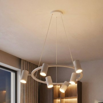 Brilagi - Suspension sur câble SELE 6xGU10/30W/230V blanc