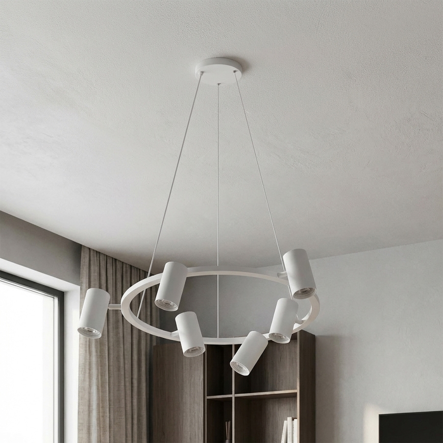 Brilagi - Suspension sur câble SELE 6xGU10/30W/230V blanc