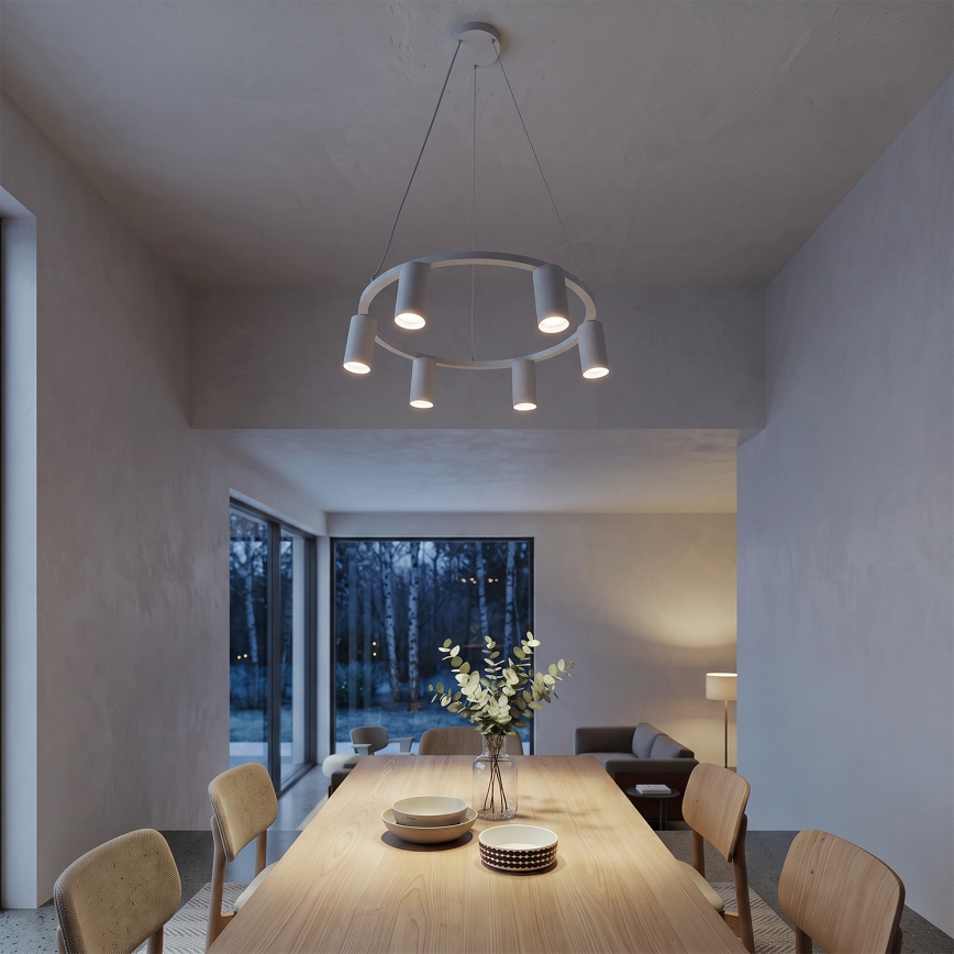 Brilagi - Suspension sur câble SELE 6xGU10/30W/230V blanc