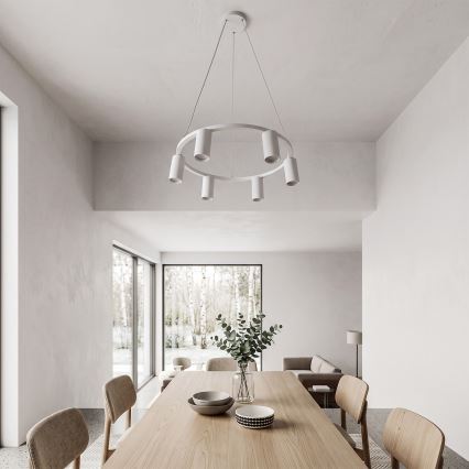 Brilagi - Suspension sur câble SELE 6xGU10/30W/230V blanc