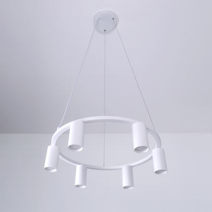 Brilagi - Suspension sur câble SELE 6xGU10/30W/230V blanc