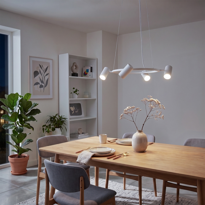 Brilagi - Suspension sur câble SELE 6xGU10/30W/230V blanc