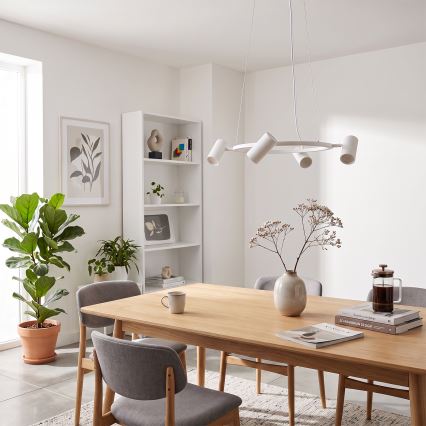 Brilagi - Suspension sur câble SELE 6xGU10/30W/230V blanc