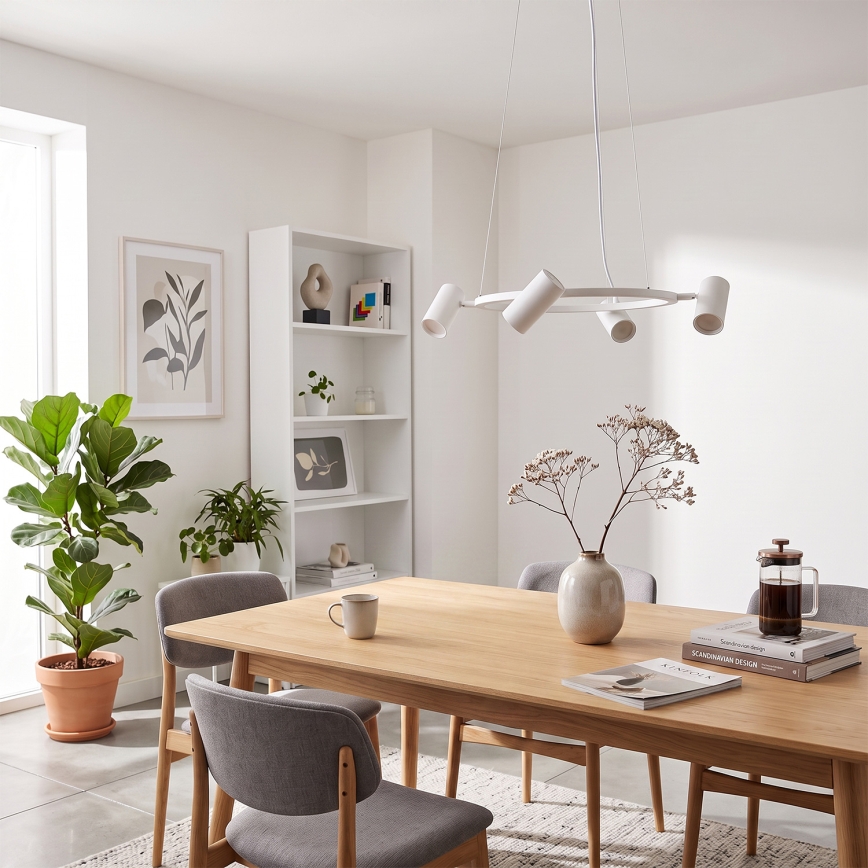 Brilagi - Suspension sur câble SELE 6xGU10/30W/230V blanc