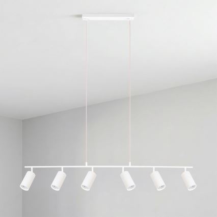 Brilagi - Suspension sur câble SELE 6xGU10/30W/230V blanche