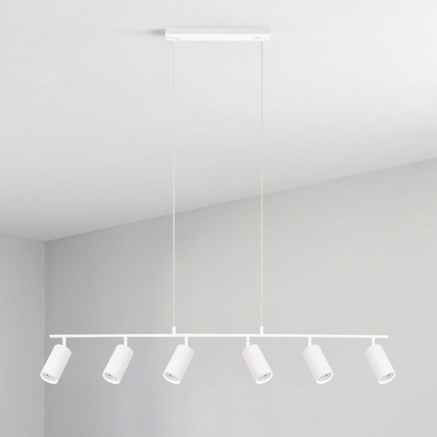 Brilagi - Suspension sur câble SELE 6xGU10/30W/230V blanche