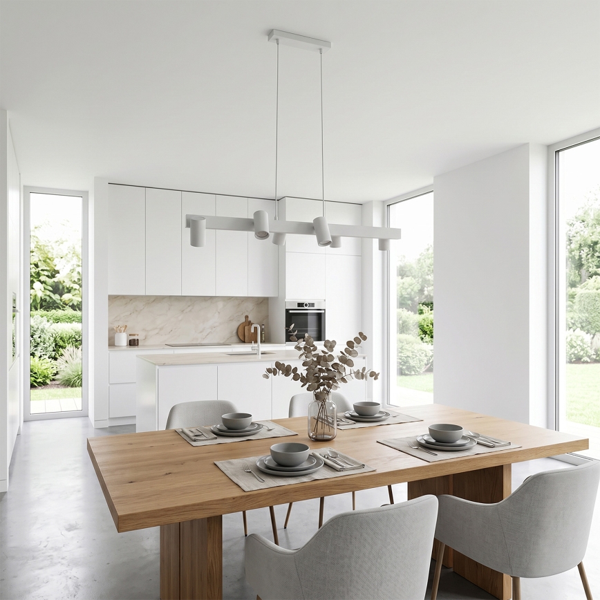 Brilagi - Suspension sur câble SELE 6xGU10/30W/230V blanche